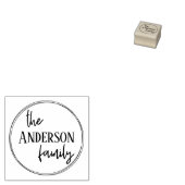 Tampons Encreurs Timbre caoutchouc monogramme de famille (Tamponné)