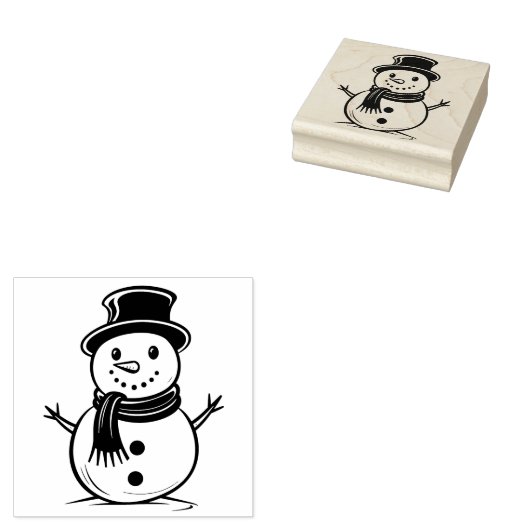 Tampons Encreurs Timbre caoutchouc Snowman 2 (Tamponné)
