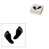 Tampons Encreurs Timbre Carré 2 Pouces De Pieds Pieds Pieds Pied-Pi (Tamponné)