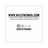 Tampons Encreurs Timbre carte de visite personnalisé avec réseau so (Impression)