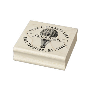 Tampons Encreurs Timbre chaud vintage d'adresse de retour de ballon