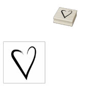 Tampons Encreurs Timbre coeur tiré (Tamponné)