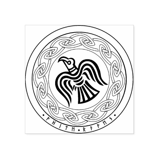 Tampons Encreurs Timbre corbeau blanc (Impression)