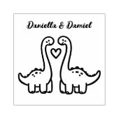 Tampons Encreurs Timbre Couple Dinosaur (Impression)
