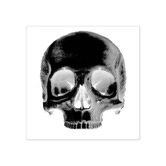Tampons Encreurs Timbre crâne noir (Impression)