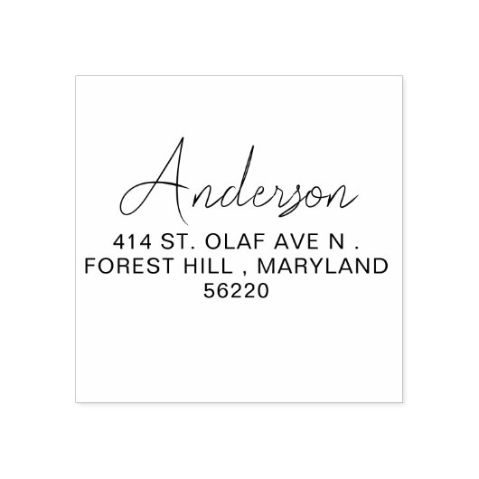 Tampons Encreurs Timbre d'adresse auto-alimentée - Cadeau de chauff (Impression)