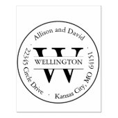 Tampons Encreurs Timbre d'adresse classique personnalisé (Impression)