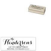 Tampons Encreurs Timbre d'adresse de calligraphie personnalisée (Tamponné)