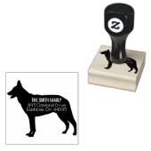Tampons Encreurs Timbre d'adresse de chien berger allemand (Tamponné)