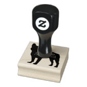 Tampons Encreurs Timbre d'adresse de chien de taureau français (Tampon)