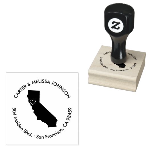 Tampons Encreurs Timbre d'adresse de Faire-part de déplacement de C (Tamponné)