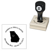 Tampons Encreurs Timbre d'adresse de Faire-part mobile de Géorgie (Tamponné)
