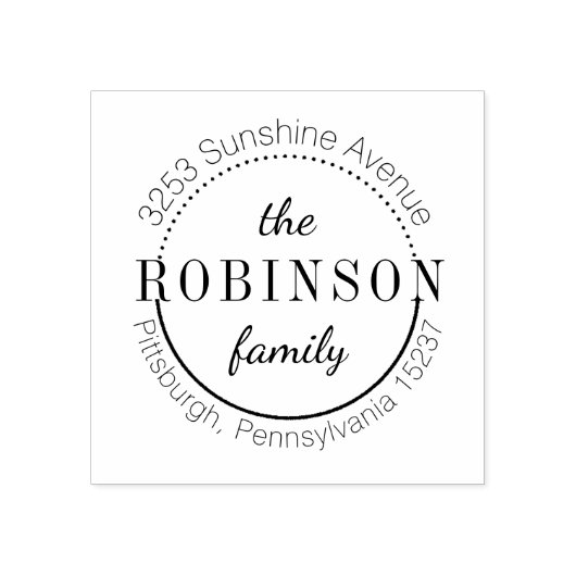 Tampons Encreurs Timbre d'adresse de retour (Impression)