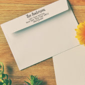 Tampons Encreurs Timbre d'adresse de retour avec coeur + Fleurs