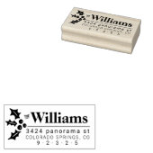 Tampons Encreurs Timbre d'adresse de retour avec la verdure de Noël (Tamponné)