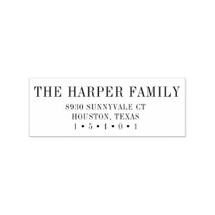 Tampons Encreurs Timbre d'adresse de retour classique