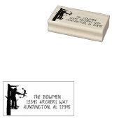 Tampons Encreurs Timbre d'adresse de retour de chasseur de bow (Tamponné)
