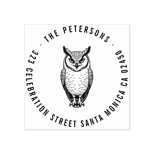 Tampons Encreurs Timbre d'adresse de retour de la propriété Bold (Impression)