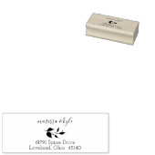 Tampons Encreurs Timbre d'adresse de retour du Mariage botanique (Tamponné)