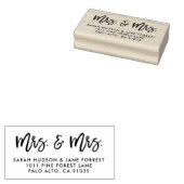 Tampons Encreurs Timbre d'adresse de retour Mme et Mme, Cartes de N (Tamponné)