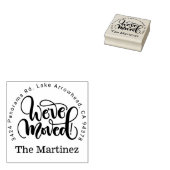 Tampons Encreurs Timbre d'adresse de retour Nous avons déplacé, nou (Tamponné)