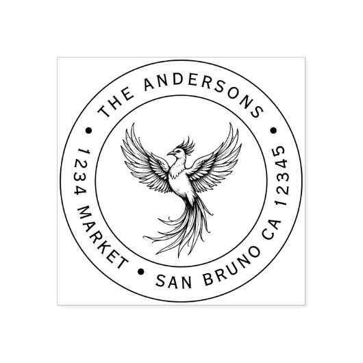 Tampons Encreurs Timbre d'adresse montante Phoenix (Impression)