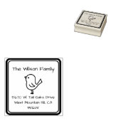 Tampons Encreurs Timbre D'Adresse Thématique Oiseau (Tamponné)