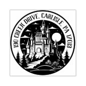 Tampons Encreurs Timbre D'Adresses De Retour De Château Pour Mariag (Impression)