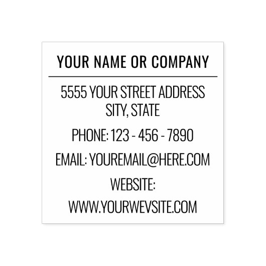 Tampons Encreurs Timbre d'adresses personnalisé de conception profe (Impression)