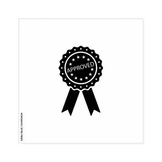 Tampons Encreurs Timbre d'approbation. (Impression)