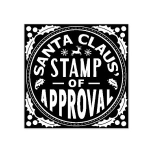 Tampons Encreurs Timbre d'approbation du Père Noël Drôle