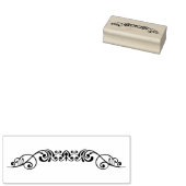 Tampons Encreurs timbre d'art à défilement de fleurs (Tamponné)