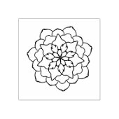 Tampons Encreurs Timbre d'art à motif de fleur rose (Impression)