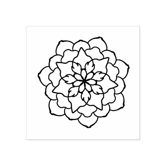 Tampons Encreurs Timbre d'art à motif de fleur rose (Impression)