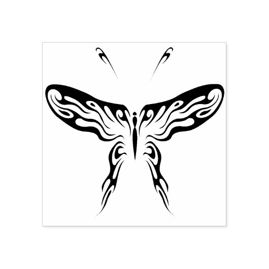 Tampons Encreurs timbre d'art abstrait papillon (Impression)