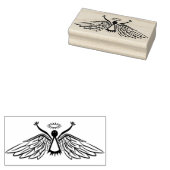 Tampons Encreurs Timbre d'art ange éffrayant (Tamponné)