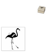 Tampons Encreurs Timbre d'art animal, silhouette flamingo mignonne  (Tamponné)