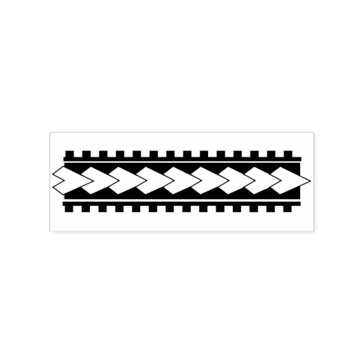 Tampons Encreurs timbre d'art au chevron abstrait (Impression)