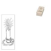 Tampons Encreurs timbre d'art aux bougies (Tamponné)