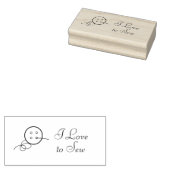 Tampons Encreurs Timbre d'art bouton et fil (Tamponné)