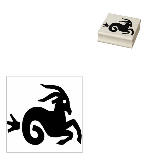 Tampons Encreurs timbre d'art capricorne (Tamponné)