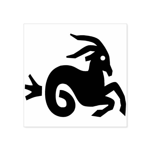 Tampons Encreurs timbre d'art capricorne (Impression)