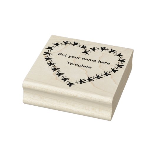 Tampons Encreurs timbre d'art cardiaque cupide (Tampon)