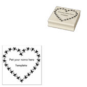 Tampons Encreurs timbre d'art cardiaque cupide (Tamponné)