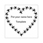 Tampons Encreurs timbre d'art cardiaque cupide (Impression)