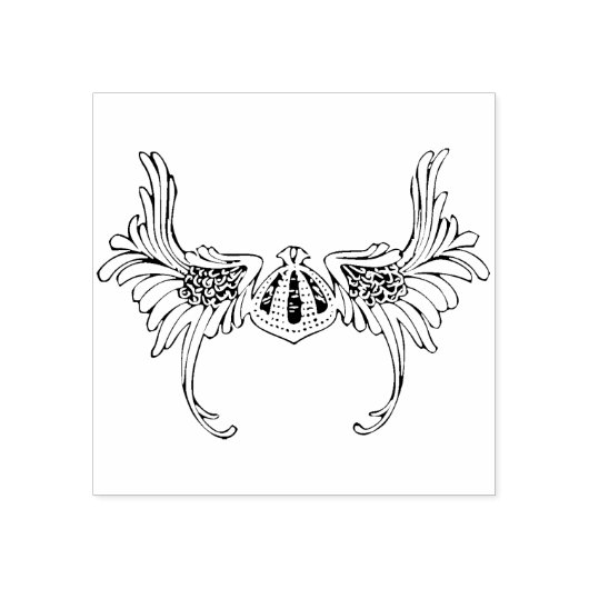 Tampons Encreurs timbre d'art casque ailé (Impression)