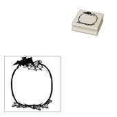 Tampons Encreurs Timbre d'art citrouille et blanc de chauve-souris (Tamponné)