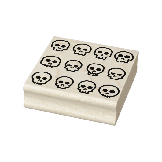 Tampons Encreurs timbre d'art crâne émoji (Tampon)