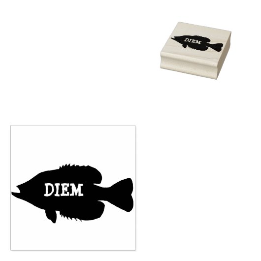 Tampons Encreurs timbre d'art crappie diem (Tamponné)