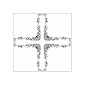 Tampons Encreurs timbre d'art croisé ornemental (Impression)